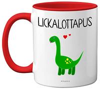 Stuff4 Lesbian Gifts for Girlfriend - Lickalottapus Dinosaur Mug - Anniversary Mug Birthday Gift for Her, Valentines LGBT Gay Lesbian Gifts for Adults 11oz Ceramic Red Premium Mugs