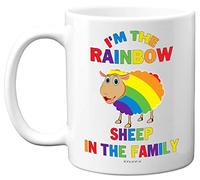 Stuff4 LGBT Gifts Novelty Mug, Rainbow Sheep