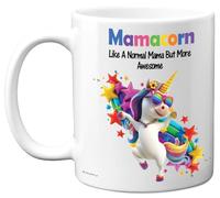 Stuff4 Mama Gifts - Mamacorn Mug - Happy Birthday Gifts for Mama from Son Daughter, Unicorn Mother's Day Presents, 11oz Ceramic Dishwasher Safe Premium Mugs