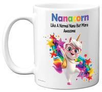 Stuff4 Nana Gifts - Nanacorn Mug - Happy Birthday Gifts for Nana from Grandson Granddaughter, Unicorn Mother's Day Presents, 11oz Ceramic Dishwasher Safe Premium Mugs