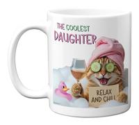 Stuff4 Novelty Gifts for Daughter from Mum or Dad, Cat Owner Birthday Mug