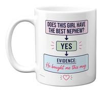 Stuff4 Novelty Mug for Auntie, Playful Flowchart Design with Heart Motif