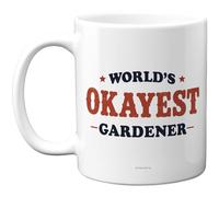 Stuff4 Novelty Mug for Gardener, Bold Red & Navy Typography