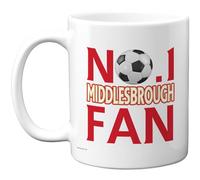 Stuff4 Novelty Mug for Middlesbrough Fans, No. 1 Middlesbrough Fan