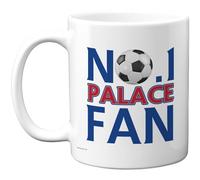 Stuff4 Novelty Mug for Palace Fans - No. 1 Palace Fan - Bold Blue & Red Football Design with Soccer Ball - Supporters'favourite for Home or Work - 11oz Ceramic Gloss Mug