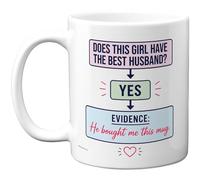 Stuff4 Novelty Mug for Wife, Best Husband Evidence