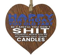 Stuff4 Old Fart, Wooden Heart Plaque