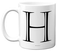 Stuff4 Personalised Alphabet Initial Mug - Letter H Mug, Gifts for Him Her, Fathers Day, Mothers Day, Birthday Gift, 11oz Ceramic Dishwasher Safe Mugs, Anniversary, Valentines, Christmas, Retirement