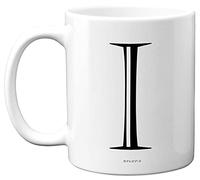 Stuff4 Personalised Alphabet Initial Mug - Letter I Mug, Gifts for Him Her, Fathers Day, Mothers Day, Birthday Gift, 11oz Ceramic Dishwasher Safe Anniversary, Valentines, Christmas, Retirement