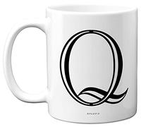 Stuff4 Personalised Alphabet Initial Mug - Letter Q Mug, Gifts for Him Her, Fathers Day, Mothers Day, Birthday Gift, 11oz Ceramic Dishwasher Safe Anniversary, Valentines, Christmas, Retirement
