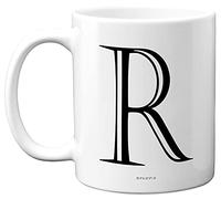 Stuff4 Personalised Alphabet Initial Mug - Letter R Mug, Gifts for Him Her, Fathers Day, Mothers Day, Birthday Gift, 11oz Ceramic Dishwasher Safe Anniversary, Valentines, Christmas, Retirement