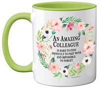 Retirement Gifts for Women, Leaving Gifts for Colleagues Women, Retirement Gift Ideas for Men or Women, Sorry Your Leaving Gifts, 11oz Ceramic Dishwasher Safe Green Mugs by Stuff4