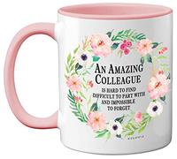 Stuff4 Retirement Gifts for Women, 11oz Ceramic Dishwasher Safe Pink Mugs