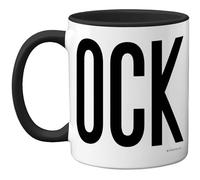 Stuff4 Rude, Black C*ck Mug Swearing Birthday Presents | Funny Gifts for Women and Men from Friend Colleague, Fun Bday Presents