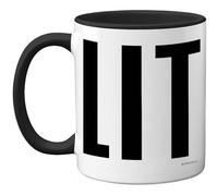 Stuff4 Rude Gifts - Black Cl*t Mug - Funny Gifts for Men Women from Friend Colleague, Swearing Birthday Presents, Fun Bday Presents, 11oz Black Handle Ceramic Dishwasher Safe Premium Mugs