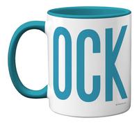 Stuff4 Rude Gifts - Blue C*ck Mug - Novelty Gifts for Bestie Pal from Best Friend Bestie, Swearing Birthday Presents, Fun Bday Presents, 11oz Blue Handle Ceramic Dishwasher Safe Premium Mugs