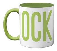 Stuff4 Rude Gifts - Green C*ck Mug - Funny Gifts for Men Women from Friend Colleague, Swearing Birthday Presents, Fun Bday Presents, 11oz Green Handle Ceramic Dishwasher Safe Premium Mugs