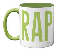 Stuff4 Rude Gifts - Green Cr*p Mug - Funny Gifts for Men Women from Friend Colleague, Swearing Birthday Presents, Fun Bday Presents, 11oz Green Handle Ceramic Dishwasher Safe Premium Mugs
