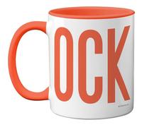 Stuff4 Rude, Orange C*ck Mug Swearing Birthday Presents