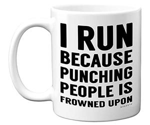Stuff4 Running Gifts for Women and Men, Funny Novelty Triathlon Runners Mug