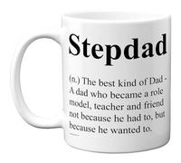 Stuff4 Stepdad Mug - Heartfelt Definition Family Design - Appreciation for a Role Model Dad - 11oz Ceramic Gloss Mug