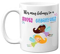 Stuff4 Super Godmother Mug, 11oz Ceramic Dishwasher Safe Premium Mugs, Godmother Gifts, Godparent Gifts for Christening, Godmother Presents, God Mothers Gifts