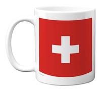 Stuff4 Switzerland Mug, Bold Swiss Cross Flag Souvenir