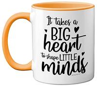 Stuff4 Thank You Teacher Mug, Big Hearts Shape Little Minds, Gift for Best