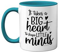 Stuff4 Thank You Teacher Mug, Big Hearts Shape Little Minds, Gift for Best