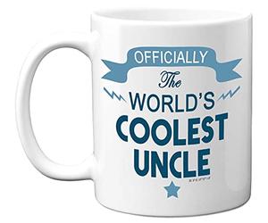 Stuff4 The World's Coolest Uncle Mug, Uncle Gifts - 11oz Ceramic Dishwasher Safe Mugs - Best Gifts for Birthday, Christmas, Fathers Day, Birthday from Niece or Nephew Made in UK