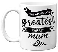 Stuff4 The World's Greatest Rabbit Mum Mug, Rabbit Gifts