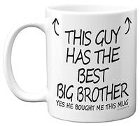 Stuff4 This Guy Has The Best Big Brother Mug - Big Brother Gifts, 11oz Ceramic Dishwasher Safe Coffee Mugs - Little Gifts for Birthday, Christmas Day Presents Gift, Premium Cup Made in UK