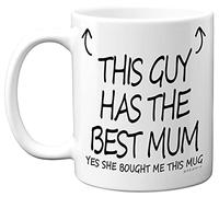 Stuff4 This Guy Has The Best Mum Mug - Son Birthday Present from Mum, Sons Gifts 11oz Ceramic Dishwasher Safe Coffee Mugs - Birthday, Christmas Day, Secret Santa, Cup - Made in UK