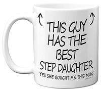 This Guy Has The Best Step Daughter Mug - Step Daughter Gifts, 11oz Ceramic Dishwasher Safe Coffee Mugs - Step Dad Gifts for Birthday, Christmas Fathers Day Presents, Premium Cup - Made in UK Stuff4