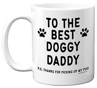 Stuff4 to The Best Doggy Daddy Mug, 11oz Ceramic Dishwasher Safe Premium Mugs, Dog Dad Gifts, Gifts from The Dog, Dog Christmass, Best Daddy Mug, Doggy Presents