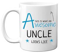 Stuff4 Uncle Mug, Birthday Gifts - This is What an Awesome Uncle Looks Like - 11oz Ceramic Dishwasher Safe Mugs, Uncle Birthday Gifts, Birthday Gifts for Uncle, Presents, Uncle Gifts