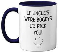 Uncle Mug - Uncle Birthday, Fathers Day Mug Gifts, Christmas, Uncles Gifts from Nephew Niece, Cute Mugs, Funny Mugs, 11oz Ceramic Dishwasher Safe Navy Blue Coffee Mugs Cup Made in UK