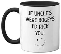 Uncle Mug - Uncle Birthday, Fathers Day Mug Gifts, Christmas, Uncles Gifts from Nephew Niece, Cute Mugs, Funny Mugs, 11oz Ceramic Dishwasher Safe Black Coffee Mugs Cup Made in UK