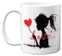 Stuff4 Valentines Mug Gift for Men Women - Graffiti Love - Happy Wedding Anniversary Valentine's Day Mugs for Girlfriend Boyfriend Wife Husband, 11oz Ceramic Coffee Cup