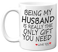 Stuff4 Valentines Mugs for Him, Being My Husband Mug