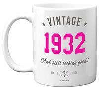 Stuff4 Vintage 1932 Mug, 93rd Birthday Gifts for Women