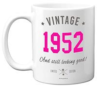 Stuff4 Vintage 1952 Mug, 73rd Birthday Gifts for Women