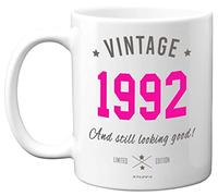 Stuff4 Vintage 1992 Mug - 1992 Birthday Gifts for Women, 33rd Birthday Gifts for Women, 33rd Birthday Mug, 33rd Mugs for Women, 33rd Mug Ceramic Dishwasher Safe Premium Mugs