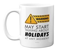 Stuff4 Warning May Start Talking About Holidays Mug