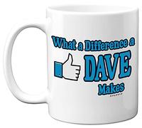 Stuff4 What A Difference A Dave Makes Mug, New Job Gifts