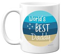 Stuff4 Worlds Best Daddy Mug, Fathers Day, Best Dad Mug, Birthday, Christmas - 11oz Ceramic Dishwasher Safe Daddy Birthday Gifts, Gifts for Dad, Presents,