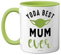 Stuff4 Mum Birthday Gifts - Yoda Best Mug, Happy Birthday, Mothers Day, Present, Xmas Cup - 11oz Ceramic Dishwasher Microwave Safe - Made in UK