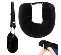 Stuffable Neck Pillow for Travel, Stuffable Neck Pillow with Clothes, Soft & Adjustable for Flights, Snugl Travel Pillow for Airplane, Car and Train Essentials