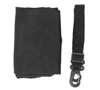 Stuffable Travel Pillow Cover Portable Washable Storage Neck Pillow Replacement Cover Black