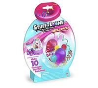 STUFFALOONS Standard Refill Foil Bag, Blue (10 Balloons and 5 Reusable Clips)